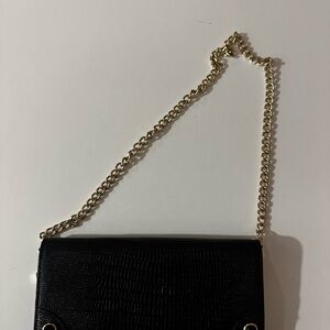 Juicy Couture Black Crossbody Bag with Gold Chain